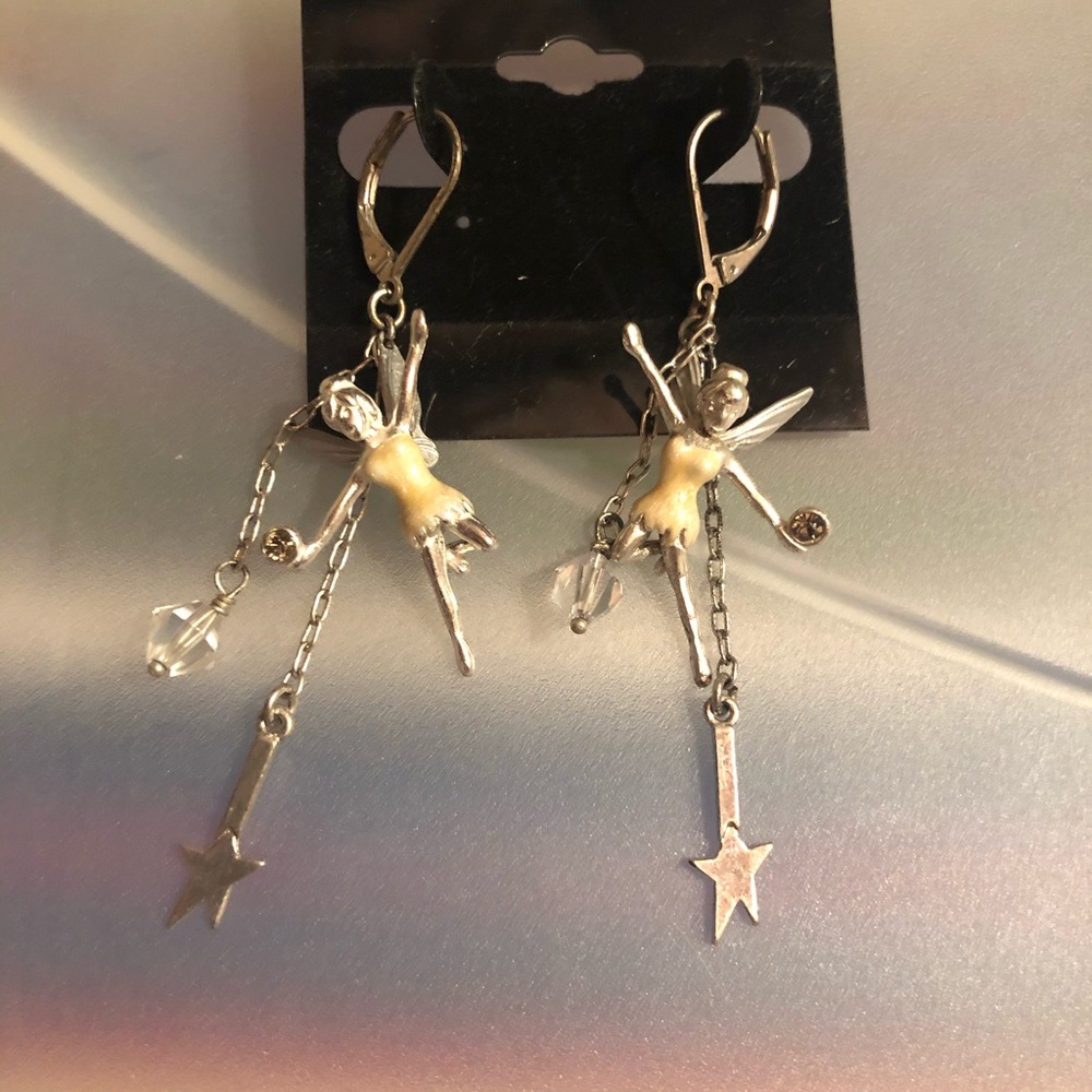 Angel dangling earrings